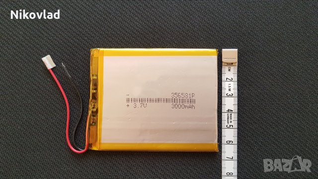 Батерия за таблет - 3.7V/ 3000mAh, 81x65x3mm, снимка 3 - Друга електроника - 24455695