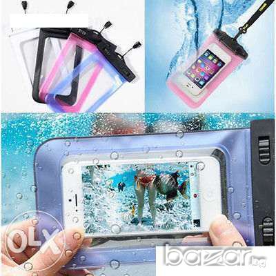  Универсален водоустойчив калъф за телефон/фотоапарат+каишка (Много цветове), снимка 5 - Калъфи, кейсове - 15571858