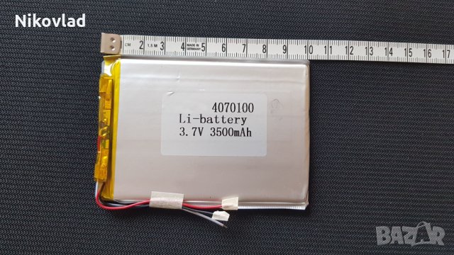 Батерия за таблет - 3.7V/ 3500mAh, 100x70x3.5mm, снимка 2 - Друга електроника - 24371751