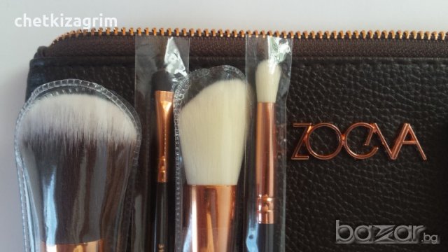 8 броя Оригинални четки за грим ZOEVA ROSE GOLDEN, LUXURY SET Vol.1!, снимка 6 - Декоративна козметика - 19359093