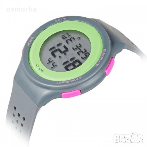 Нов дамски спортен часовник много функции сиво зелено розово Synoke, снимка 2 - Дамски - 23410364