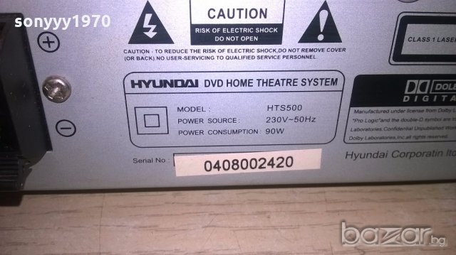 hyundai hts500 dvd amplifier 6chanels-внос швеицария, снимка 13 - Ресийвъри, усилватели, смесителни пултове - 18727642