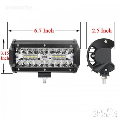 7inch 120 w LED бар 12V 24V, снимка 7 - Аксесоари и консумативи - 24733816