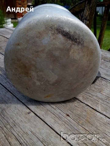 Старо алуминиево канче,кана, снимка 5 - Антикварни и старинни предмети - 18965419