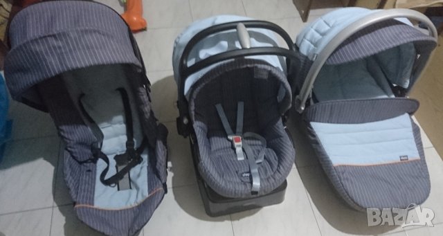 Детска количка кошче и седалка 3в1 Chicco Trio Living, снимка 4 - Детски колички - 22432168