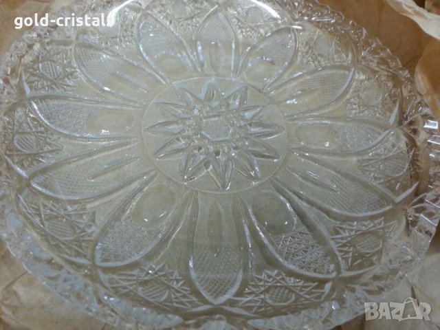 Ретро кристални чинии  български, снимка 3 - Антикварни и старинни предмети - 25501568