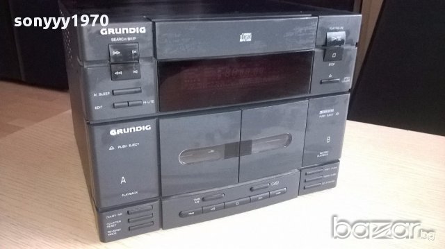 grundig m-20 cd-twin cassette deck-внос швеицария, снимка 2 - Ресийвъри, усилватели, смесителни пултове - 12750212