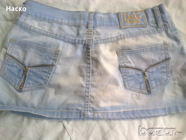 dolce&gabbana , къса дънкова пола, снимка 5 - Поли - 10984910