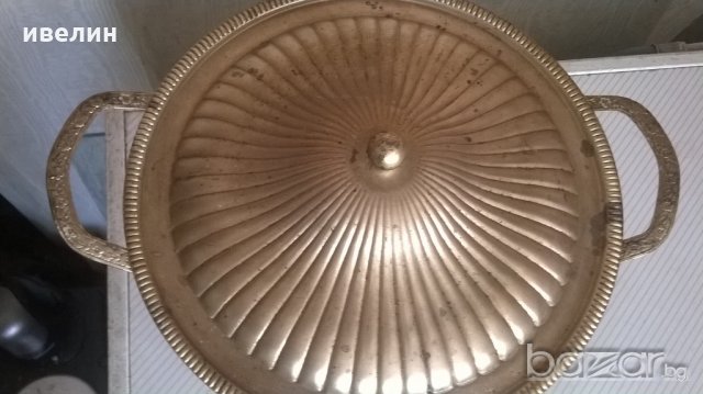 посребрен метален съд,купа, снимка 2 - Антикварни и старинни предмети - 18530901