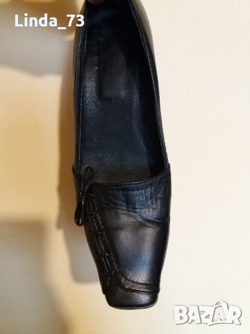 Дам.обувки-/ест.кожа/-№38-цвят-черни. Закупени от Италия., снимка 4 - Дамски обувки на ток - 22385831