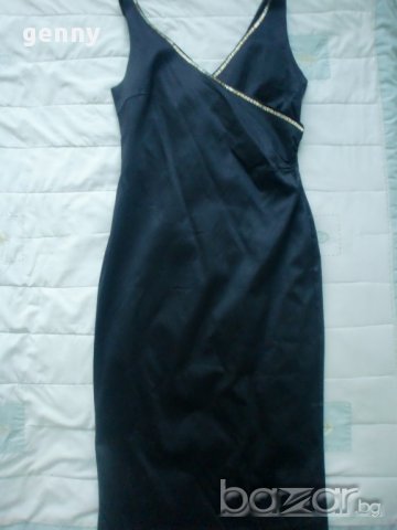 Подарявам!In Wear прекрасна черна рокля прав силует – 42 EU, снимка 1 - Рокли - 9187075
