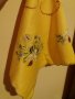 Покривка за маса-/каре/-сатен-великденска,цвят-жълт. Закупена от Холандия., снимка 4