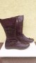 Кафяви кожени ботуши, снимка 1 - Дамски ботуши - 19149117