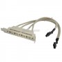Pci 4 портов USB разклоител /хъб/ за свързване към дъннта платка, Screw to Motherboard 9pin header, снимка 3