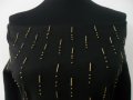 Черна рокля с интересни елементи размер С, снимка 4