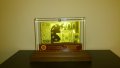 Банкноти 100 евро златни банкноти в стъклена поставка и масивно дърво + Сертификат, снимка 2
