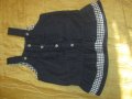 Нова дънкова рокличка 9 месеца, снимка 1 - Панталони и долнища за бебе - 20678011