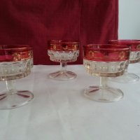  кристални чаши италия с позлата, снимка 7 - Антикварни и старинни предмети - 19846396