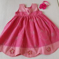 Детска рокля и лента за глава 5-6 години , снимка 4 - Детски рокли и поли - 21274394