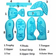 спортни форми маратонки обувки обувка купа резци за украса фондан торта, снимка 2 - Форми - 13538901