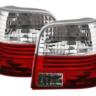 VW Golf 4 - кристални стопове хром и червено – Depo (FK) , снимка 1 - Части - 11753526