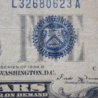 RARE $ 5 DOLLARS 1934-B  Low Issue, снимка 1 - Нумизматика и бонистика - 19845364