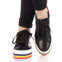 Дамски спортни обувки на платформа, снимка 4 - Дамски ежедневни обувки - 25522653