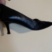 Дам.обувки-/ест.кожа/-№38-цвят-черни. Закупени от Италия., снимка 5 - Дамски обувки на ток - 22385831