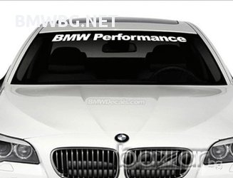 Код 37b. Бмв Performance стикер за преден или заден прозорец, снимка 1
