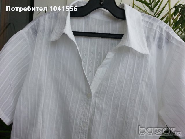 дамска риза бяла памук , снимка 6 - Ризи - 11045987