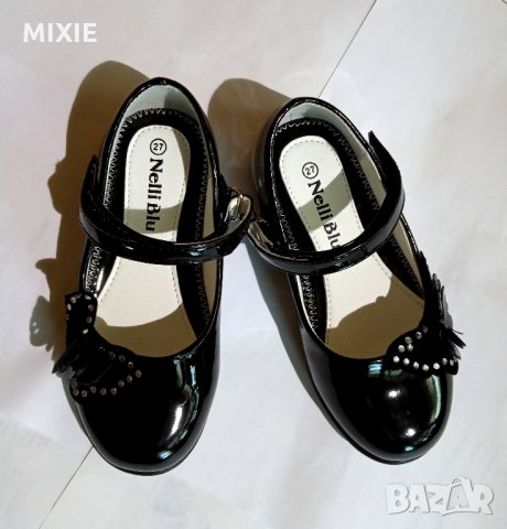 Детски черни лачени обувки Nelli Blu, № 27, снимка 2 - Детски обувки - 26121335