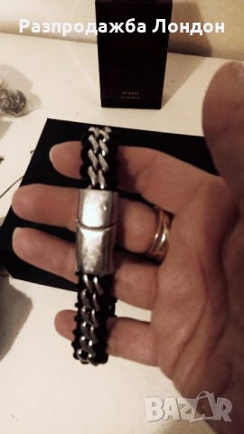 Гривна мъжка,каучук и стомана,Лондон,от 80лв, снимка 3 - Гривни - 24047246