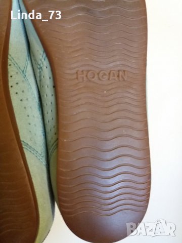 Дам.обувки-"HOGAN"-/ест.велур/-№38 1/2-цвят-мента. Закупени от Италия., снимка 16 - Дамски ежедневни обувки - 22385545