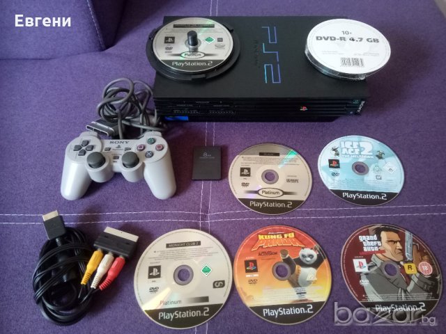 PS2 PlayStation 2 + 10 игри + 1 джойстика + Хакната Конзола комплект , снимка 6 - Игри за PlayStation - 21476353