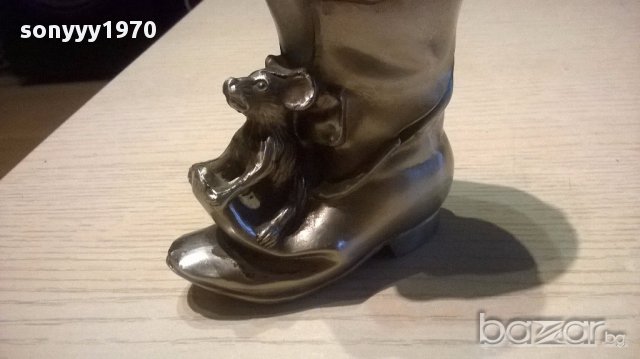 Ретро запалка-ботуш 12/9/6 см-внос швеицария, снимка 3 - Антикварни и старинни предмети - 15966884