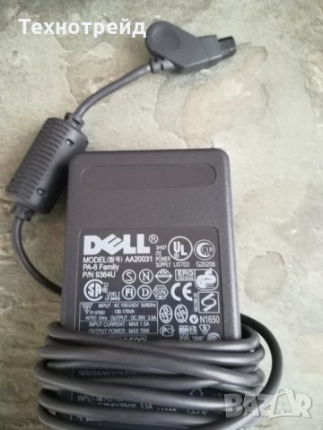 Оригинално зарядно Dell Power Supply 9364U 70W AC Adapter PA-6 Family, Model AA20031 P/N 9364U 70W, снимка 2 - Лаптоп аксесоари - 24566695