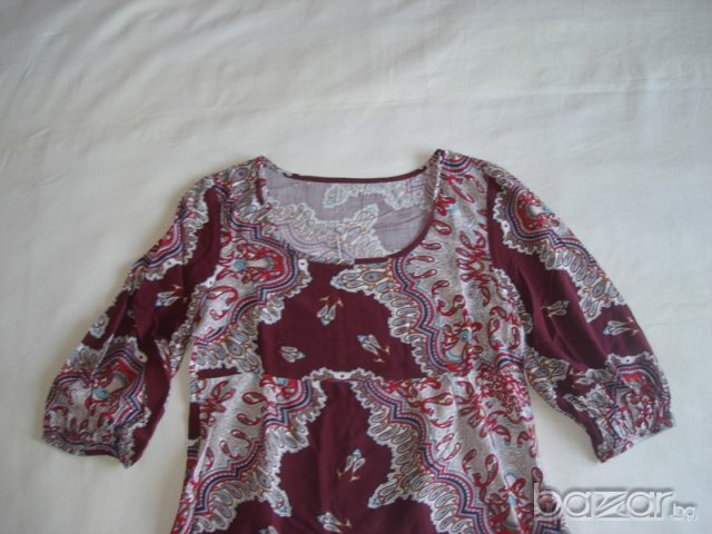 Прекрасна флорална дамска туника, М  , снимка 3 - Туники - 18368699