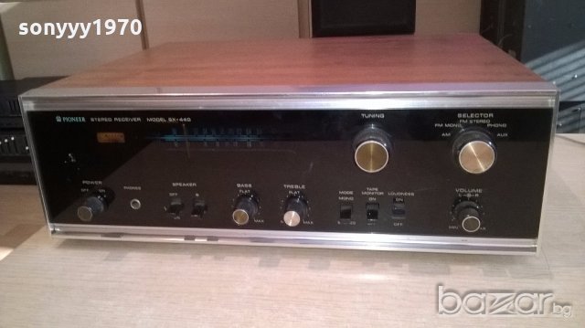 pioneer sx-440-stereo receiver-made in japan-внос англия, снимка 5 - Ресийвъри, усилватели, смесителни пултове - 19843547