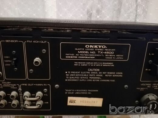 ONKYO QUARTZ LOCKED STEREO RECEIVER TX-4500, снимка 6 - Ресийвъри, усилватели, смесителни пултове - 21305581