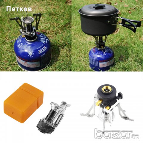 Компактна сгъваема газова горелка-котлон за туризъм, алпинизъм, лов и риболов. Със собствена п, снимка 8 - Газови котлони - 20062772