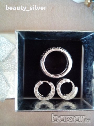  Сребърни стерлинги обеци Тhomas Sabo, код 7102, снимка 3 - Обеци - 11164539
