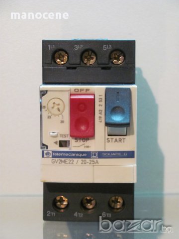 Моторен прекъсвач 20-25a, Telemecanique Gv2me22, снимка 2 - Друга електроника - 9099390