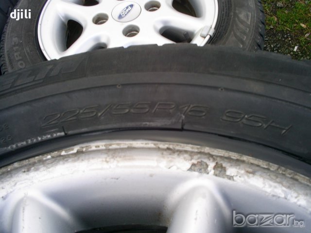 Комплект лети  джанти с гуми Michelin Alpine 225/55/R16 за Мерцедес 5х112;Mercedes E-klasse, снимка 4 - Гуми и джанти - 17603735