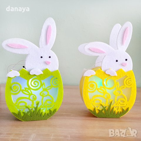 Светещо великденско зайче украса за Великден, снимка 7 - Декорация за дома - 24762085