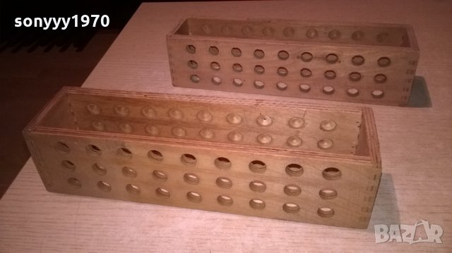 АНТИК-cemical-ретро поставки-дървени с дупки 11мм, снимка 8 - Колекции - 23167752