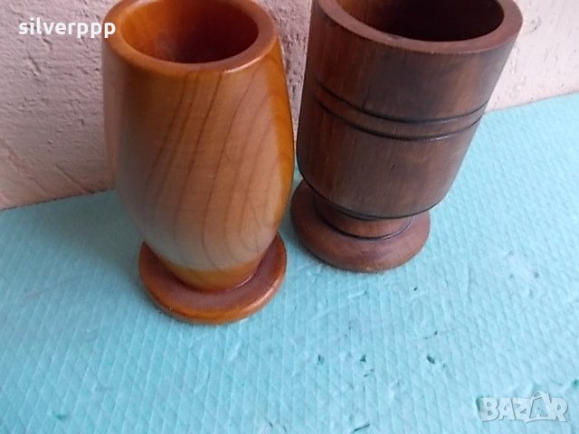 Дървени моливници - 2 бр. , снимка 2 - Антикварни и старинни предмети - 24239153