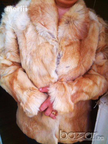 Палто от 100% естествена кожа от лисица, снимка 3 - Палта, манта - 11572087