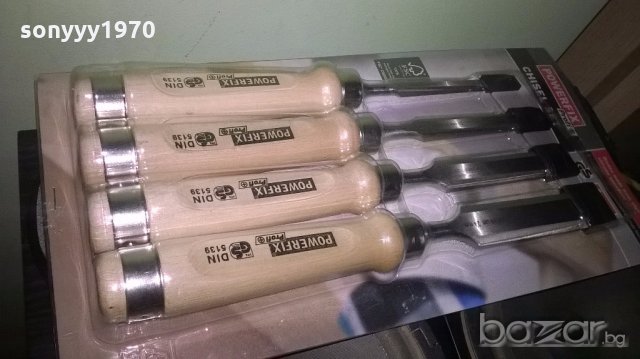 powerfix-хром ванадиеви длета 4бр-немски и висококачествени, снимка 4 - Други инструменти - 19937047