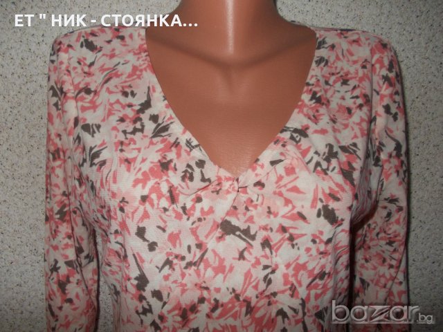 Светла блузка с розово L р-р, снимка 2 - Блузи с дълъг ръкав и пуловери - 19193460