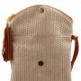 ПРОМО 🍊 TUSCANY LEATHER 🍊 Плетена дамска чанта от естествена кожа с висулки, снимка 6